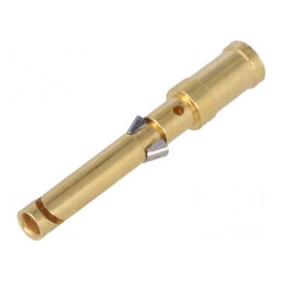 Pin mamă aliaj cupru aurit 2,5mm2 crimpat | Electronic-mag.ro | Componente Electronice