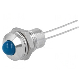 Lampa LED Albastră Ø8,2mm IP40 pentru PCB | Electronic-mag.ro | Componente Electronice