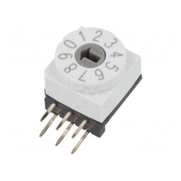 Întrerupător Codificare DEC/BCD 10 Poz THT 80mΩ | Electronic-mag.ro | Componente Electronice