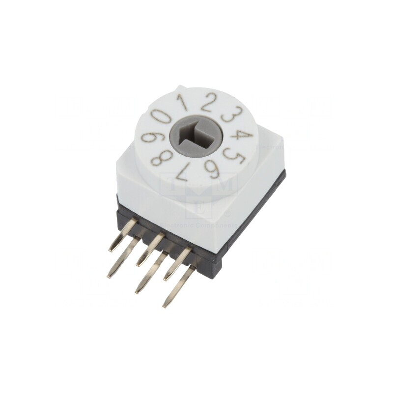 Întrerupător Codificare DEC/BCD 10 Poz THT 80mΩ | Electronic-mag.ro | Componente Electronice