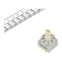 Întrerupător codificare DEC/BCD 8 poziții SMT 80mΩ | Electronic-mag.ro | Componente Electronice