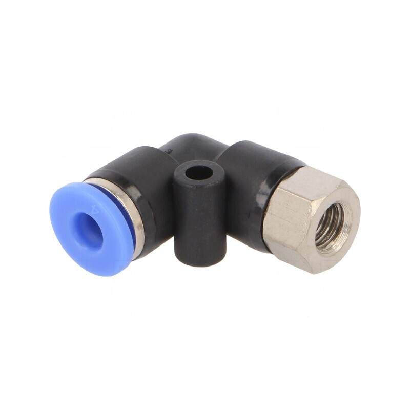 Racord push-in unghi 90° M6 BLUELINE | Electronic-mag.ro | Componente Electronice