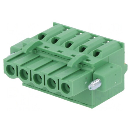 Regletă de Conexiuni Deconectabilă 5mm 5 Piste Drept Mufă | Electronic-mag.ro | Componente Electronice