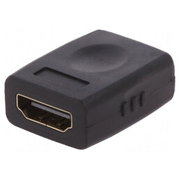 Adaptor HDMI Negru Soclu-Dubla Parte | Electronic-mag.ro | Componente Electronice