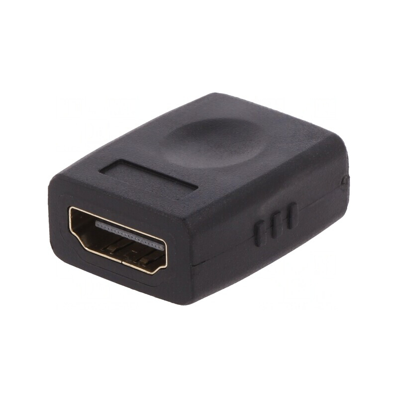 Adaptor HDMI Negru Soclu-Dubla Parte | Electronic-mag.ro | Componente Electronice