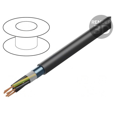 Cablu ecranat negru 4G1mm2 PVC | Electronic-mag.ro | Componente Electronice