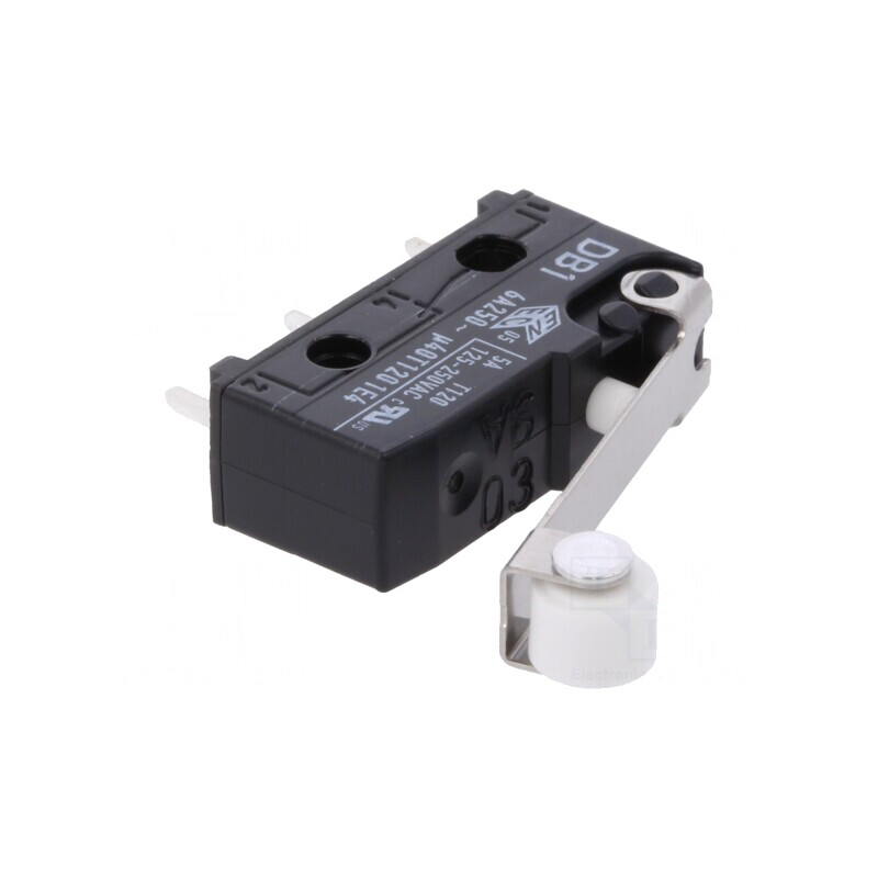 Microîntrerupător SNAP ACTION cu Rola 6A/250VAC 0,1A/80VDC | Electronic-mag.ro | Componente Electronice
