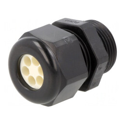 Garnitură de Etanșare PG16 cu Orificii Multiple IP65 Neagră | Electronic-mag.ro | Componente Electronice