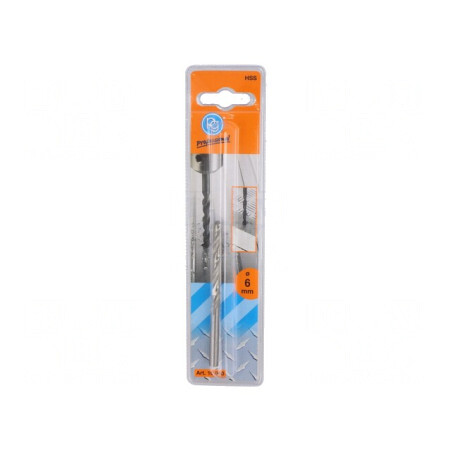 Burghiu Metal 6mm Oțel Rapid HSS Blister | Electronic-mag.ro | Componente Electronice