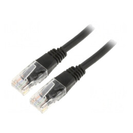 Cablu Patch UTP Cat5e 7,5m Negru | Electronic-mag.ro | Componente Electronice