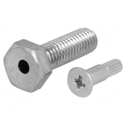 Știft M8 Oțel Zinc Filet 25mm | Electronic-mag.ro | Componente Electronice