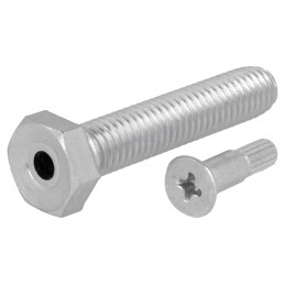 Ştift M8 Oţel Zinc Filet 40mm | Electronic-mag.ro | Componente Electronice