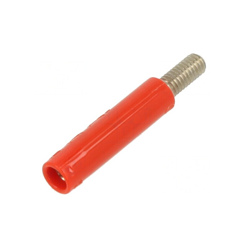 Adaptor Soclu Banană 4mm 32A 600V Roșu Izolat | Electronic-mag.ro | Componente Electronice