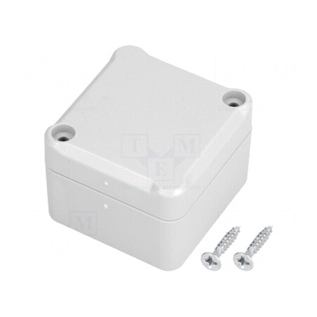 Carcasă Universală Polistiren Gri IP65 49x51x36mm | Electronic-mag.ro | Componente Electronice