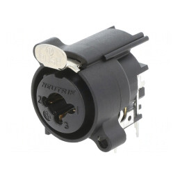 Soclu Jack 6,3mm XLR Mamă 90° THT Combo | Electronic-mag.ro | Componente Electronice