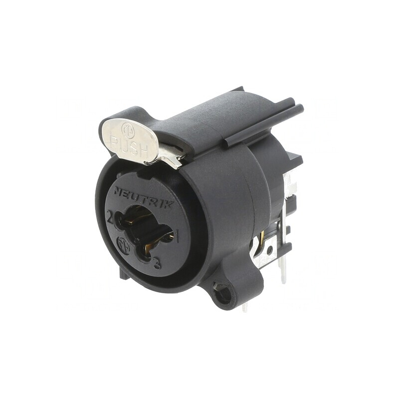 Soclu Jack 6,3mm XLR Mamă 90° THT Combo | Electronic-mag.ro | Componente Electronice