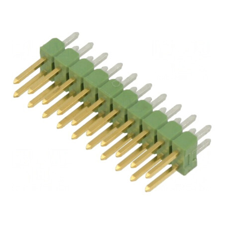 Conector Şir Pini Drept 20 Pini 2.54mm AMPMODU MOD II Tată | Electronic-mag.ro | Componente Electronice