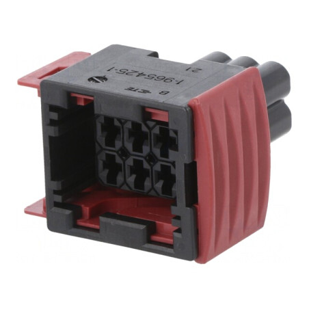 Conector Auto JPT Mamă 6 PIN Negru pe Cablu | Electronic-mag.ro | Componente Electronice