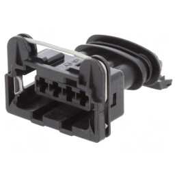 Conector Automotive JPT Mamă 4 Pini Negru Pe Cablu | Electronic-mag.ro | Componente Electronice