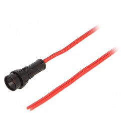 Lampă LED de control roșie 230V 10mm IP20 | Electronic-mag.ro | Componente Electronice