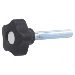 Buton de Reglare Gri Ø32mm Filet M8 | Electronic-mag.ro | Componente Electronice