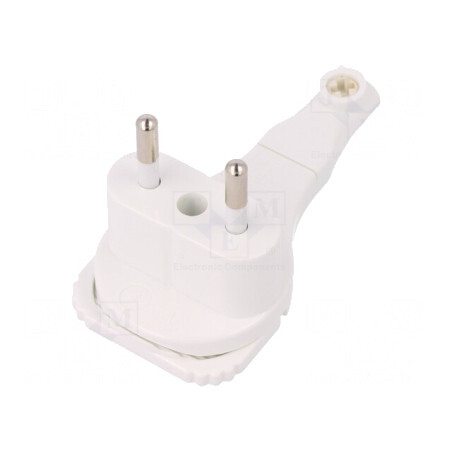 Conector Alimentare AC 2P 250V 6A Alb Pe Cablu | Electronic-mag.ro | Componente Electronice