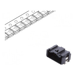 Conector: cablu-placă; Minitek MicroSpace; soclu; tată; PIN: 10