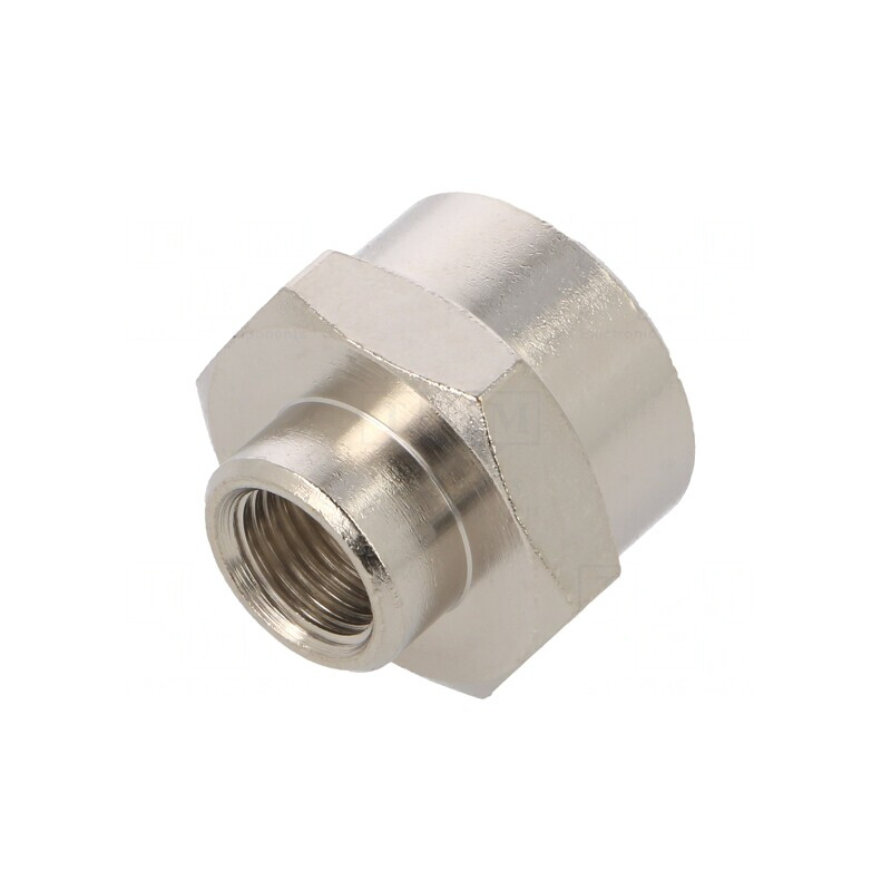 Manşon Reducţie Alamă Nichelată G 1/8 FI | Electronic-mag.ro | Componente Electronice