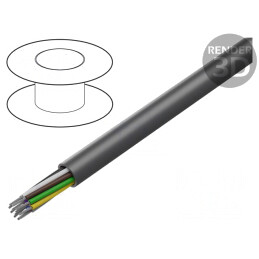 Cablu LiYY Neecranat 12x26AWG 300V Gri Închis | Electronic-mag.ro | Componente Electronice