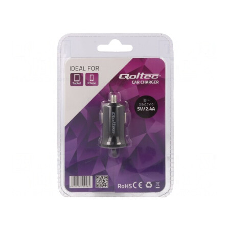 Alimentator USB 5V/2,4A Negru | Electronic-mag.ro | Componente Electronice