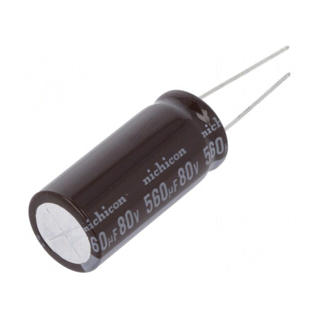 Condensator Electrolitic Low ESR 560uF 80V THT | Electronic-mag.ro | Componente Electronice