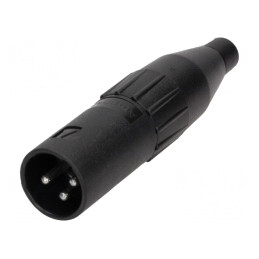 Mufă XLR Tată 3-Pin Dreptă pentru Cablu | Electronic-mag.ro | Componente Electronice