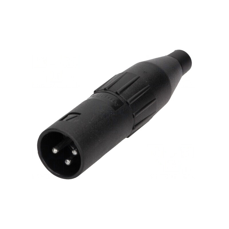 Mufă XLR Tată 3-Pin Dreptă pentru Cablu | Electronic-mag.ro | Componente Electronice