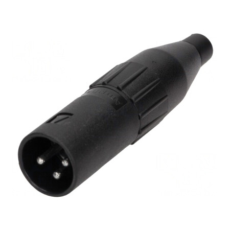 Mufă XLR Tată 3-Pin Dreptă pentru Cablu | Electronic-mag.ro | Componente Electronice