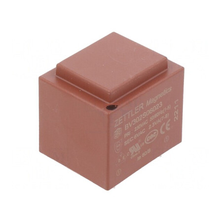 Transformator Încapsulat 6V 383mA PCB 2,3VA 230VAC | Electronic-mag.ro | Componente Electronice
