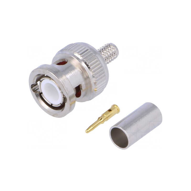 Mufă BNC Tată Drept 50Ω Crimpat RG58 5mm | Electronic-mag.ro | Componente Electronice