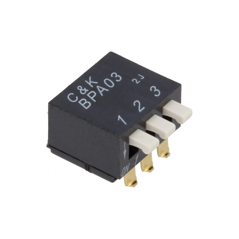 Comutator DIP-SWITCH 3 Secțiuni OFF-ON 0,025A 24VDC | Electronic-mag.ro | Componente Electronice Comutator DIP-SWITCH 3 Secțiuni OFF-ON 0,025A 24VDC | Electronic-mag.ro | Componente Electronice