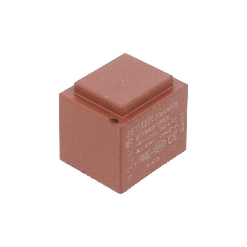 Transformator încapsulat 2,8VA 230V 12V PCB | Electronic-mag.ro | Componente Electronice