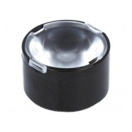 Lentilă LED Rotundă Plexiglass Transparentă 40-57° | Electronic-mag.ro | Componente Electronice