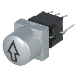 Comutator Tastatură Săgeată DPDT Argintiu 0.1A 30VDC | Electronic-mag.ro | Componente Electronice