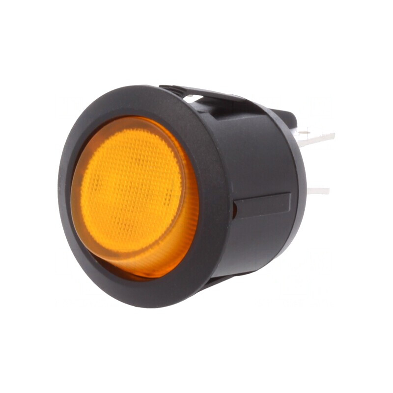 Întrerupător Rocker DPST ON-OFF 20A 12V cu Lumină Galbenă | Electronic-mag.ro | Componente Electronice