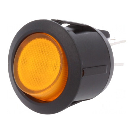 Întrerupător Rocker DPST ON-OFF 20A 12V cu Lumină Galbenă | Electronic-mag.ro | Componente Electronice