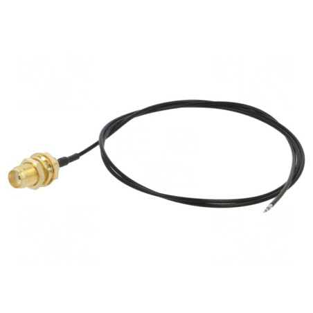 Cablu SMA 50Ω 0,5m Negru Drept | Electronic-mag.ro | Componente Electronice
