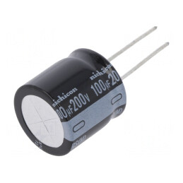 Condensator Electrolitic THT 100uF 200V 20x20mm | Electronic-mag.ro | Componente Electronice