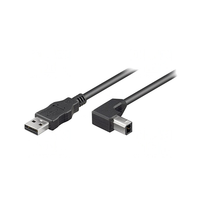 Cablu USB 2.0 A-B unghi 1m negru | Electronic-mag.ro | Componente Electronice Cablu USB 2.0 A-B unghi 1m negru | Electronic-mag.ro | Componente Electronice
