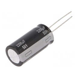 Condensator Electrolitic THT 2200uF 50V 16x31.5mm | Electronic-mag.ro | Componente Electronice