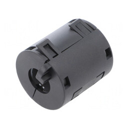 Ferită dublă pe cablu rotund 13mm 125Ω 31,5mm | Electronic-mag.ro | Componente Electronice