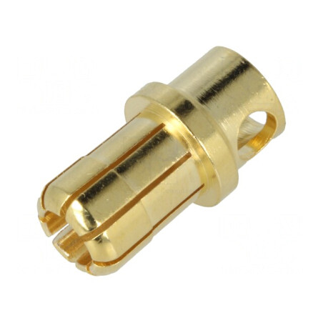 Conector Banană 8mm Mufă 80A 6AWG | Electronic-mag.ro | Componente Electronice