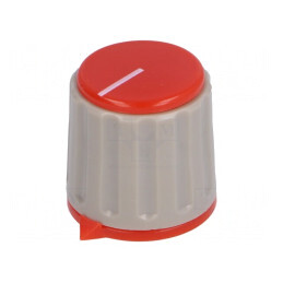 Buton rotativ cu indicator 6mm 21.3x20mm Ax moletat | Electronic-mag.ro | Componente Electronice