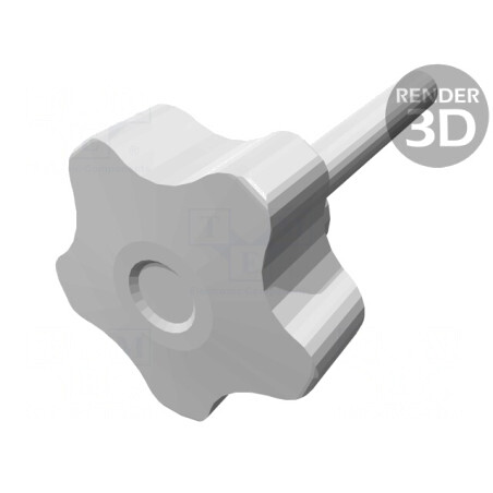 Buton Reglare M8 40mm Gri | Electronic-mag.ro | Componente Electronice